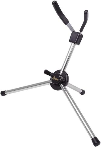 Karlak Portable Aluminum Alloy Saxophone Stand Durable Foldable Tripod for Alto Sax with Carry Bag for Studio Exhibition in Kuwait