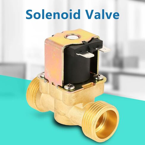 Electric Solenoid Valve 12V, G3/4 Inch Electric Solenoid Valve Water, Brass DC 12V Normally Closed Solenoid Valve for Water Control, 0.02MPa-0.8MPa in Kuwait