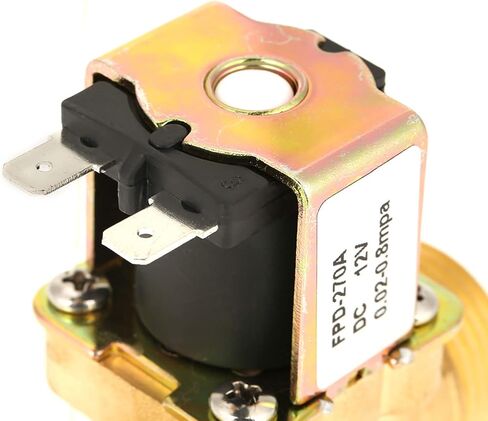 Electric Solenoid Valve 12V, G3/4 Inch Electric Solenoid Valve Water, Brass DC 12V Normally Closed Solenoid Valve for Water Control, 0.02MPa-0.8MPa in Kuwait
