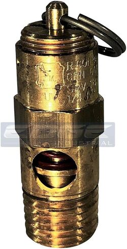 صمام أمان معتمد من Conrader Brass ASME، ضغط محدد 175 رطل لكل بوصة مربعة، 1/4 بوصة ذكر NPT in Kuwait
