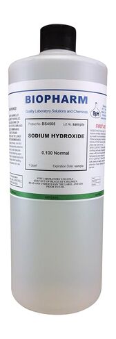 Dilute Solution of Sodium Hydroxide 0.1000 Molar (0.1000 Normal) | 1 Quart (950 mL) in Kuwait