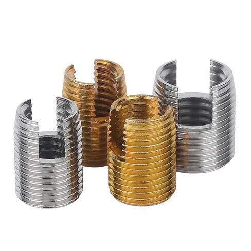 Stainless/Carbon Steel Metal Thread Repair Insert Self Tapping Slotted Threaded Nut M2 M3 M4 M5 M6 M8 M10 M12 M14 M16 M18 M20(Galvanized,M18xM22x24mm(1pcs)) in Kuwait