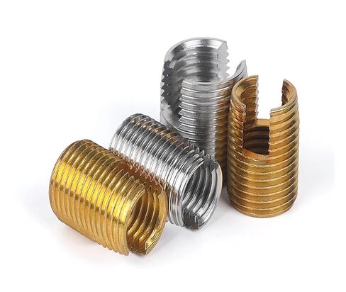 Stainless/Carbon Steel Metal Thread Repair Insert Self Tapping Slotted Threaded Nut M2 M3 M4 M5 M6 M8 M10 M12 M14 M16 M18 M20(Galvanized,M18xM22x24mm(1pcs)) in Kuwait