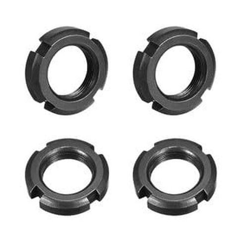 #US 4Pcs M25x1.5mm Retaining Four-Sloted Round Nuts Carbon Steel in Kuwait
