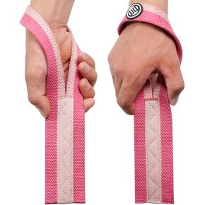 LUXIAOJUN Weight Lifting Wrist Straps (Pair) for Olympic Weightlifting, Powerlifting, Strength Training - 12'' Wrist Straps - Men or Women in Saudi Arabia