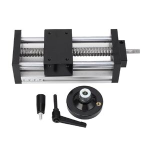 Manual Linear Sliding Table, 100mm Stroke Slide Linear Stage, Dual-Axis Alloy Rail with Hand Wheel, 10mm Reserved Protection for Precision Lab Positioning in Saudi Arabia