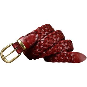 Unisex Matching Belts - 3.0 cm Solid Cowhide with Pin Buckle, Couple Set for Jeans in Kuwait