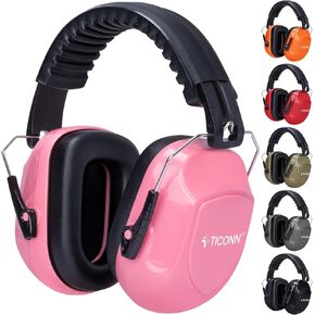 TICONN Noise Cancelling Ear Muffs for Adults, SNR 33dB Hearing Protection, Adjustable Safety Earmuffs for Construction in Saudi Arabia