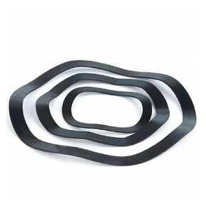 Wave Washer, 2-100pcs Black Galvanized Steel Wave Washers Crest Spring Washer Type Gasket Zinc Plated M3 - M118 in Kuwait