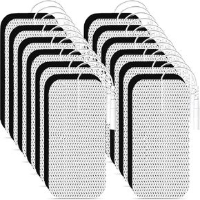 Tens Unit Electrode Pads 2x4" 24Pcs 3rd Gen Reusable Tens Unit Pads Upgraded Self-Stick Large Rectangular TENS Pads Replacement SM Electrodes Compatible with TENS 7000, AUVON, Etekcity, TENKER in Kuwait