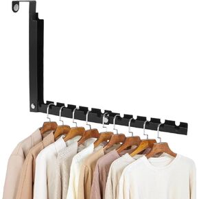 Zorfeter 1 PCS Over The Door Hanger, Foldable Drying Rack with 10 Ridges, Heavy Duty Space Saving Clothes Hanger for Laundry Bedroom Travel(White) in Saudi Arabia