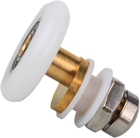 8Pcs 20/23/25/27mm Shower Glass Sliding Door Hanging Wheel Roller Bathroom Sliding Cabinet Eccentric Pulleys Replace Accessories(27mm) in Saudi Arabia