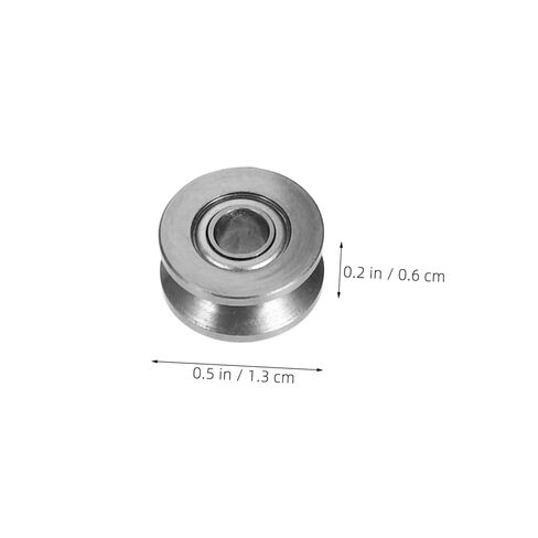 30pcs Miniature V-Groove Steel Bearings V624zz Carbon Steel Pulley Wheels for Linear Rail Tracks CNC Printer Sliding Support Rails in Kuwait