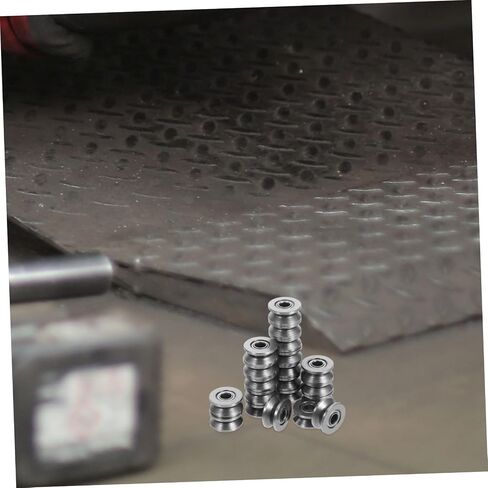 30pcs Miniature V-Groove Steel Bearings V624zz Carbon Steel Pulley Wheels for Linear Rail Tracks CNC Printer Sliding Support Rails in Kuwait
