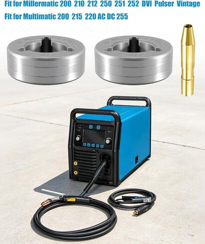 Drive Roll Kit.023" V-Groove Fit for Millermatic Multimatic Replace 087131 | Fit for Millermatic 200 210 212 250 251 252 DVI Pulser Vintage, Fit for Multimatic 200 215 220 AC/DC 255, Replace 87131 in Kuwait