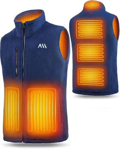 SowYee Heated Vest with Battery Pack, Warming Fleece Electric Vest for Men, Mens Heated Vests Rechargeable in Kuwait