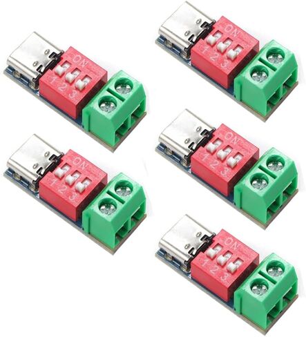 Teyleten Robot USB-C PD Trigger Board Module PD Decoy QC PD Fast Charging Test Board Charger Module Power Boost Module 5V9V12V20V Type-c 5pcs in Kuwait