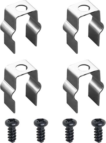 4 Pcs Metal Mount Clips, Compatible with Shark IQ & AI AV2501S Robot Vacuum cleaner and Some Other Models Side Brush, Retaining fastener for Robot Vacuum cleaner Side Brush, Not Compatible ION Series in Kuwait