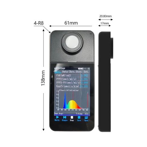 HP320 Spectrometer illuminance Meter Color Temperature Portable Visible Light LED in Kuwait