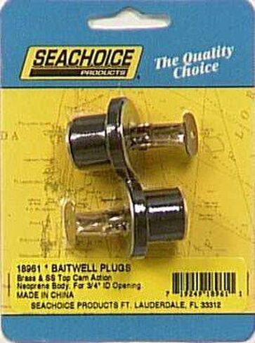 سدادات Seachoice Deck & Baitwell من الفولاذ المقاوم للصدأ 3/4 بوصة. 2/ البطاقة in Kuwait