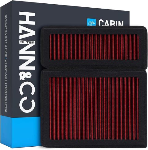 Hann & Co قابلة للغسل وقابلة لإعادة الاستخدام مرشح هواء المقصورة عالي التدفق ， أكثر من 15 عامًا من عمر الخدمة ， مناسبًا لتويوتا ； لكزس ； subaru ； mazda استبدال CF12157 ， CP157 ， VF2054 （HCC1012-X）） in Kuwait