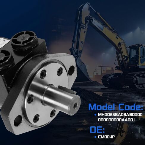 101-1028-009 Hydraulic Motor Replacement for Char-Lynn H Series, 2-Bolt SAE-A Mount 1 Inch Keyed Shaft NPTF Ports, High Torque Medium Duty for Industrial Agricultural Machinery in Kuwait