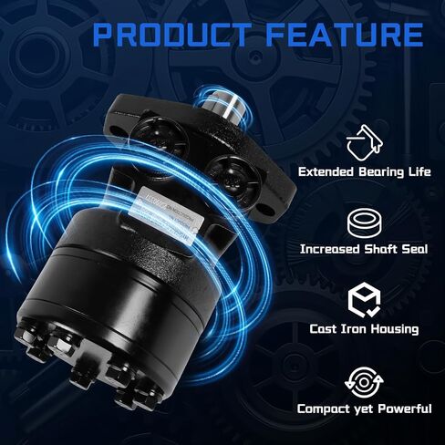 101-1028-009 Hydraulic Motor Replacement for Char-Lynn H Series, 2-Bolt SAE-A Mount 1 Inch Keyed Shaft NPTF Ports, High Torque Medium Duty for Industrial Agricultural Machinery in Kuwait