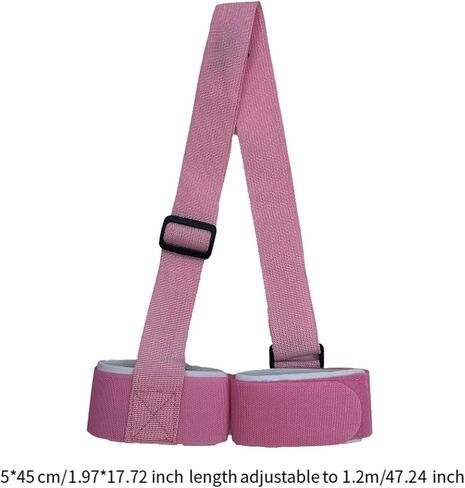 Ski & Pole Carrier Strap, Adjustable Shoulder Strap for Skis & Snowboards, Nylon Lash Fixing Belt (45-120cm/17.7-47.2in) in Kuwait