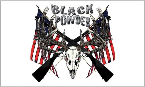 Black Powder Buck Decal Vinyl Bumper Sticker 5" in Saudi Arabia