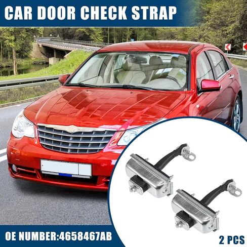 Door Hinge Check Strap for Chrysler for Sebring for Convertible 1998-2006 Replacement 2 Pcs Car Door Check Strap Accessories OEM:4658467AB in Kuwait