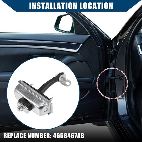 Door Hinge Check Strap for Chrysler for Sebring for Convertible 1998-2006 Replacement 2 Pcs Car Door Check Strap Accessories OEM:4658467AB in Kuwait
