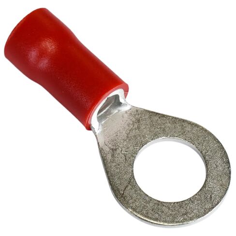 PAPUGA 25PCS 8 AWG (10 mm²) 3/8" / M10 (10mm) Insulated Ring Lug Crimp Terminal, 600V 62A, UL cUL Battery Cable Lug Heavy Duty Crimp Connector, Automotive & Marine in Kuwait