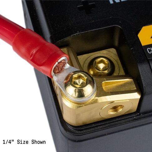 PAPUGA 25PCS 8 AWG (10 mm²) 3/8" / M10 (10mm) Insulated Ring Lug Crimp Terminal, 600V 62A, UL cUL Battery Cable Lug Heavy Duty Crimp Connector, Automotive & Marine in Kuwait