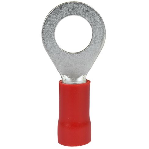 PAPUGA 25PCS 8 AWG (10 mm²) 3/8" / M10 (10mm) Insulated Ring Lug Crimp Terminal, 600V 62A, UL cUL Battery Cable Lug Heavy Duty Crimp Connector, Automotive & Marine in Kuwait