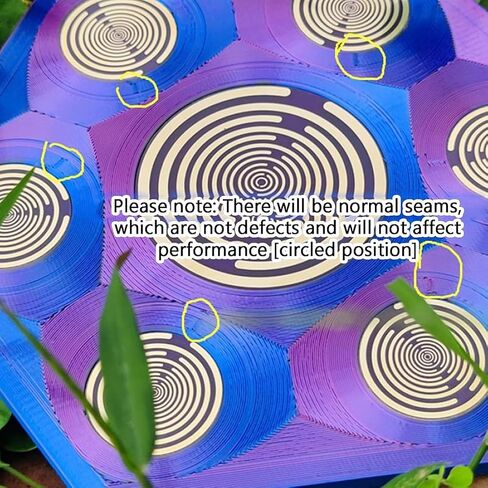 13cm Multi Wave Oscillator Coil, Mwo Polarizing Disc, 1 Large and 6 Small Pure Copper-Gold Plated Oscillation Discs, Golden Ratio Energy Disk Design, for Energy Flow, Overall Environmental Balance in Kuwait
