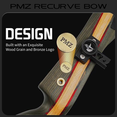 PMZ Recurve Bow and Arrow Set, Professional Aldults Archery Hunting Bow Kit, Ergonomic Design 67.5'' Takedown Bow for Youth Beginners Enthusiasts and Hunting, Right Hand (20-60lbs) in Saudi Arabia