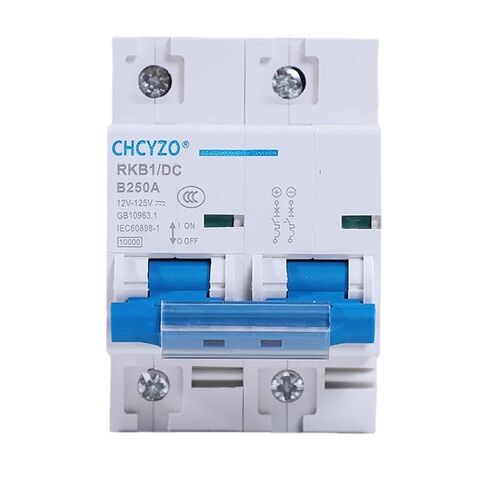 DC Circuit Breaker 2P Miniature Protection Switch 12v-125v 80A/100A/125A/150A/200A/250A Solar Battery Protection Circuit Breaker (Color : 2P, Size : 150A) in Kuwait