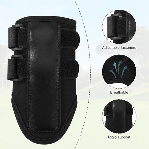 Golf Wrist Training Aid, Adjustable Golf Swing Alignment Brace Hand Gesture Alignment Practice Tool for Swing Correction for Beginners and Pros(Black) in Kuwait