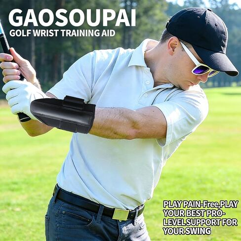 Golf Wrist Hinge Trainer | Adjustable Golf Wrist Brace with Internal Medical-Grade Splint - Swing Training Aid & Injury Recovery Support for Left/Right Handed Players in Kuwait