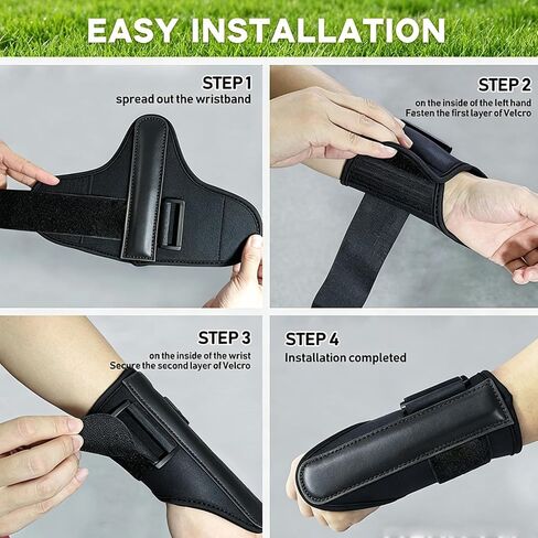 Golf Wrist Hinge Trainer | Adjustable Golf Wrist Brace with Internal Medical-Grade Splint - Swing Training Aid & Injury Recovery Support for Left/Right Handed Players in Kuwait