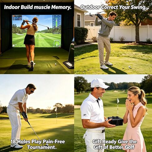 Golf Wrist Hinge Trainer | Adjustable Golf Wrist Brace with Internal Medical-Grade Splint - Swing Training Aid & Injury Recovery Support for Left/Right Handed Players in Kuwait