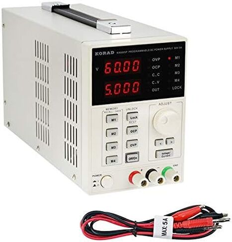 KORAD KA6005P - دقة قابلة للبرمجة ومتغيرة وقابلة للتعديل 60 فولت، 5 أمبير تيار مستمر، مصدر طاقة خطي رقمي درجة مختبرية منظمة in Kuwait