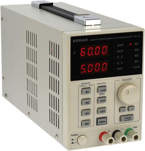 KORAD KA6005P - دقة قابلة للبرمجة ومتغيرة وقابلة للتعديل 60 فولت، 5 أمبير تيار مستمر، مصدر طاقة خطي رقمي درجة مختبرية منظمة in Kuwait