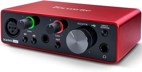 Focusrite Scarlett Solo 3rd Gen USB Audio Interface Bundle with 25-Feet XLR Male to XLR Female Microphone Cable, and Pop Filter for Broadcasting and Recording Microphones (3 Items) in Saudi Arabia
