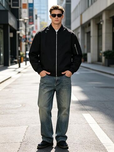 Men's Casual Jacket, Lightweight Breathable Outdoor Sports Coat, Machine Washable, All-Season Versatile in Kuwait