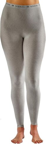 Viskin Adults Seamless Leggings, Unisex Under Layer for Eczema Prone Skin, Psoriasis and Itchy Skin, Viscose Fibre Under Layer Pants, Absorb Moisture, Skin Soothing and Cooling Size S, Grey in Saudi Arabia