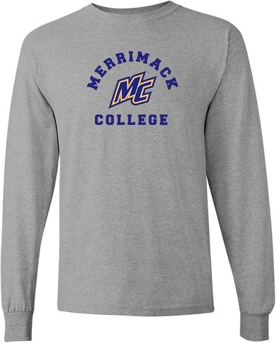 Merrimack College Mascot Logo Unisex Long Sleeve T-Shirt - Merrimack Warriors Apparel in Kuwait