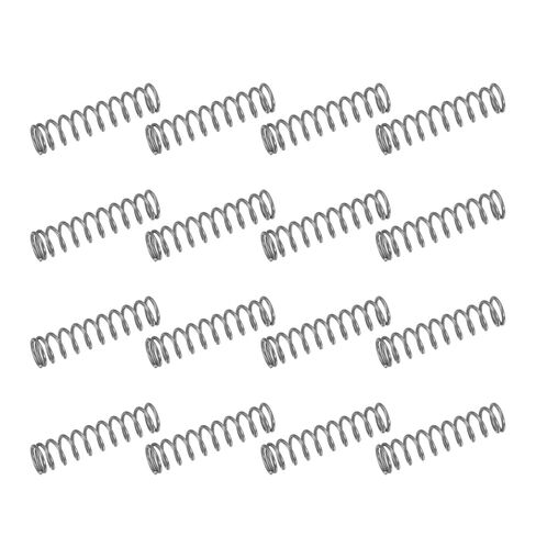 uxcell 50Pcs 304 Stainless Steel Compression Springs, 0.5mm x 7mm x 50mm Small & Tiny Pen Spring for Home Repair & DIY, Workshop & Industrial Use, (Silver Tone) in Saudi Arabia