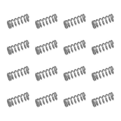 uxcell 50Pcs 304 Stainless Steel Compression Springs, 0.5mm x 7mm x 50mm Small & Tiny Pen Spring for Home Repair & DIY, Workshop & Industrial Use, (Silver Tone) in Saudi Arabia