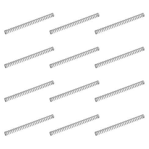 uxcell 50Pcs 304 Stainless Steel Compression Springs, 0.5mm x 7mm x 50mm Small & Tiny Pen Spring for Home Repair & DIY, Workshop & Industrial Use, (Silver Tone) in Saudi Arabia